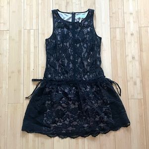 NWT Laundry Black Lace Mini Dress